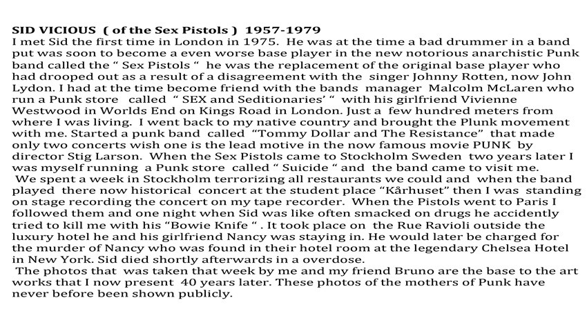 Sid Vicious story 